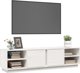 vidaXL Szafka pod telewizor λευκή 156x40x40 εκ από συμπαγές πεύκο