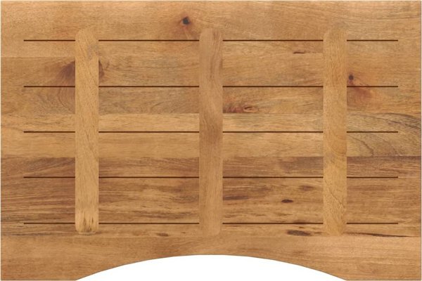 vidaXL Επιφάνεια γραφείου με κοπή, 100x50x2,5 εκ., από ακατέργαστο ξύλο μάνγκο
