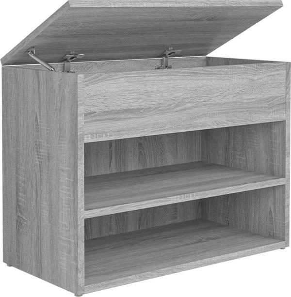 vidaXL Lawka z miejscem na buty, szary dab sonoma, 60x30x45 cm