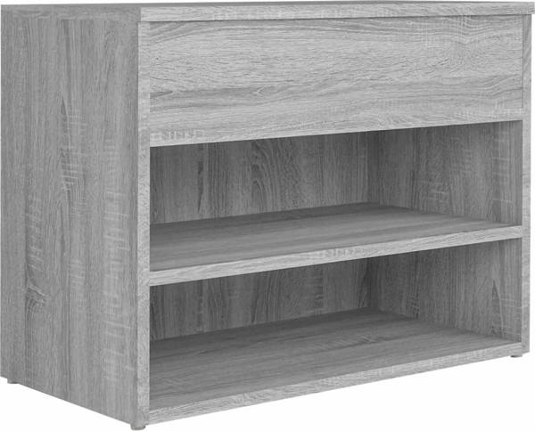 vidaXL Lawka z miejscem na buty, szary dab sonoma, 60x30x45 cm