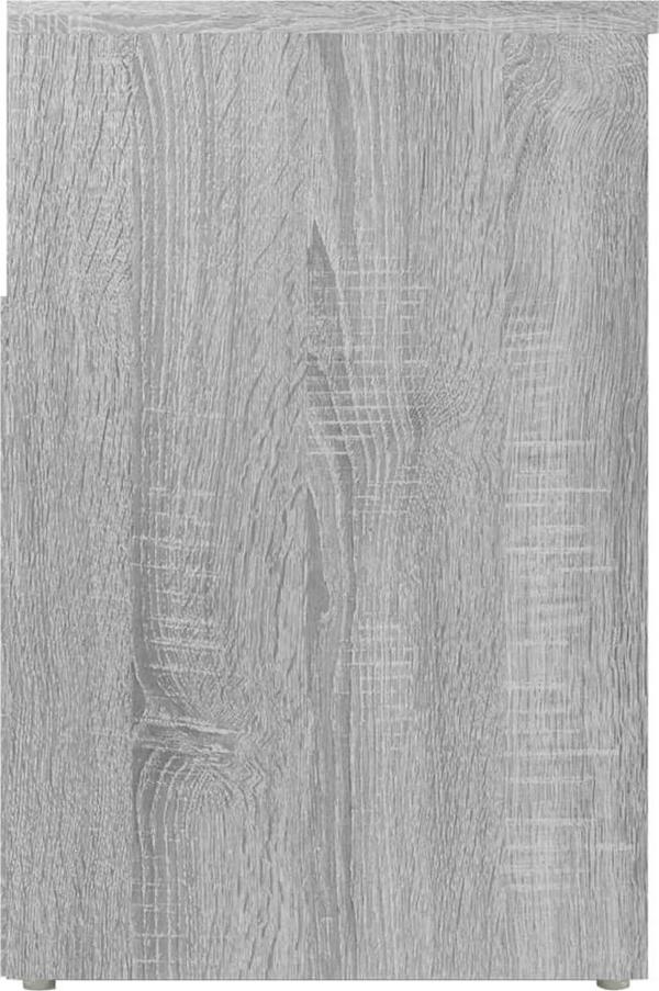 vidaXL Lawka z miejscem na buty, szary dab sonoma, 60x30x45 cm