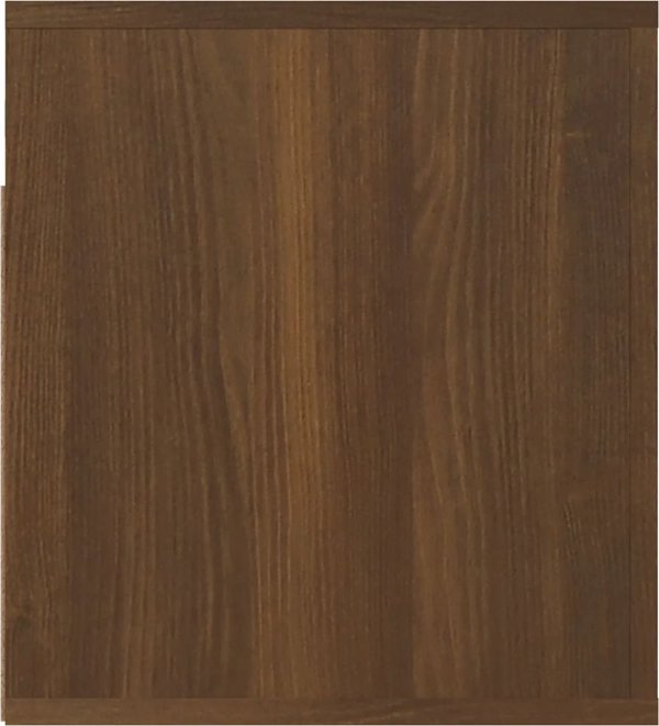 vidaXL Κρεμαστό κομοδίνο, καφέ δρυς, 50x36x40 εκ.