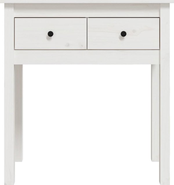 vidaXL Κονσόλα λευκή, 70x35x75 εκ., μασίφ ξύλο πεύκου