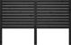 vidaXL Κεφαλάρι κρεβατιού, μαύρο, 126x4x100 εκ, μασίφ πεύκο