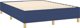 vidaXL μπλε κρεβάτι continental με στρώμα 140x200 cm, ύφασμα