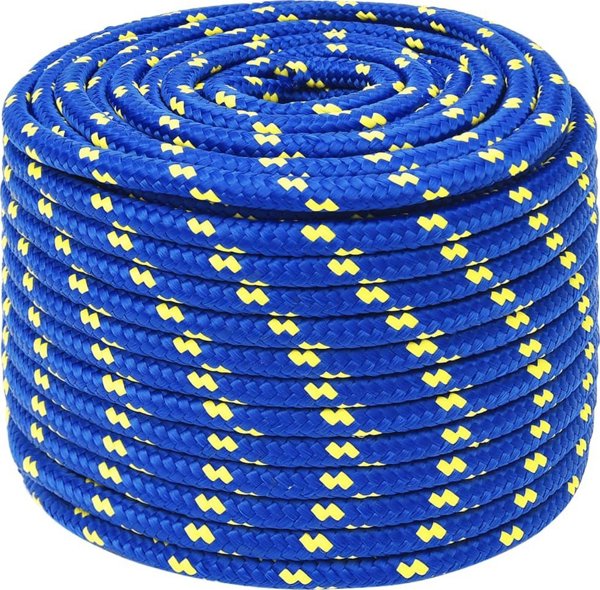 vidaXL Ναυτικό σχοινί, μπλε, 14 mm, 100 m, πολυπροπυλένιο
