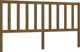 vidaXL Κεφαλάρι κρεβατιού, μέλι καφέ, 206x4x100 cm, μασίφ ξύλο πεύκου