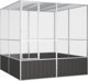 vidaXL Woliera, antracytowa, 213,5x217,5x211,5 cm, galwanizowana stal