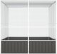 vidaXL Woliera, antracytowa, 213,5x217,5x211,5 cm, galwanizowana stal