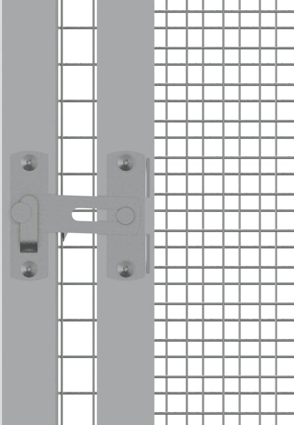 vidaXL Woliera, antracytowa, 213,5x217,5x211,5 cm, galwanizowana stal