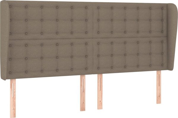 vidaXL Προσκέφαλο uszak, ταουπέ, 203x23x118/128 cm, ύφασμα