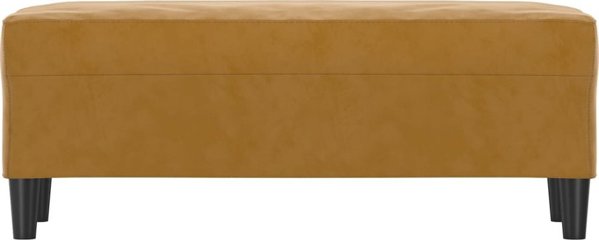 vidaXL Πάγκος σκοτεινό καφέ 100x35x41 cm με βελούδινο ύφασμα