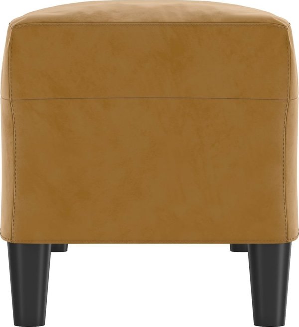 vidaXL Πάγκος σκοτεινό καφέ 100x35x41 cm με βελούδινο ύφασμα