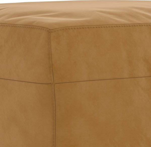 vidaXL Πάγκος σκοτεινό καφέ 100x35x41 cm με βελούδινο ύφασμα