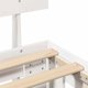 vidaXL Πλαίσιο κρεβατιού με κεφαλάρι Λευκό 150 x 200 cm Ελαφρύ ξύλο πεύκου