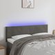 vidaXL Zaglowek do lietka me LED, cimenszary, 144x5x78/88 cm, aksamit