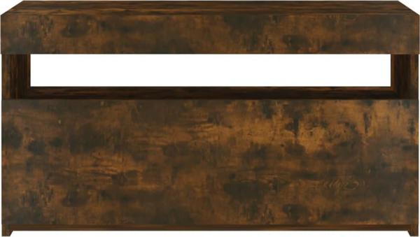vidaXL ντουλάπι για TV με LED φωτισμό, καπνιστό δρυς, 75x35x40 cm