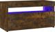 vidaXL ντουλάπι για TV με LED φωτισμό, καπνιστό δρυς, 75x35x40 cm
