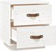 vidaXL Szafki nocne, 2 szt., biale, 40x34x45 cm, lite drewno sosnowe