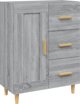 vidaXL Κονσόλα, γκρι δρυς σονόμα, 69,5x34x90 cm, υλικό ξυλοποιίας