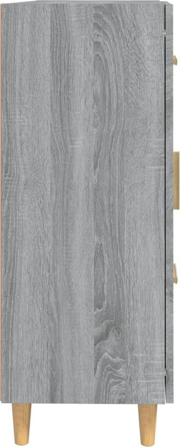 vidaXL Κονσόλα, γκρι δρυς σονόμα, 69,5x34x90 cm, υλικό ξυλοποιίας