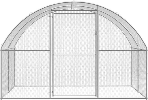 vidaXL Klatka zewnetrzna dla kurczat, 3x8x2 m, stal galwanizowana