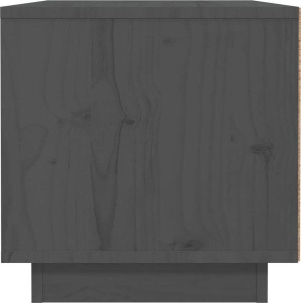 vidaXL vidaXL Szafka nocna, szara, 40x34x35 cm, lite drewno sosnowe