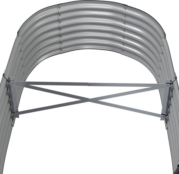 vidaXL vidaXL Donica ogrodowa, malowana proszkowo stal, 152x80x36cm, antracyt
