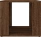 vidaXL Κομοδίνο σε χρώμα καφέ δρυς, 41x40x36 εκ., κατασκευασμένο από ξυλώδες υλικό