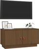 vidaXL Szafka pod TV miodowy braz 80x34x40 cm lite drewno sosnowe