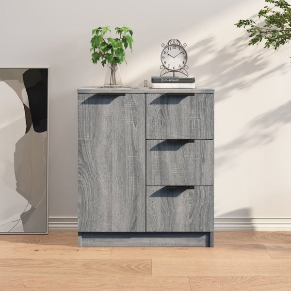 vidaXL Ντουλάπι, Sonoma Γκρι Δρυς, 60x30x70 εκ, Ξυλοπολωμένο Υλικό