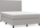 vidaXL Κρεβάτι Continental με Στρώμα, Ανοιχτό Γκρι, 140x200 cm, Υφασμάτινο