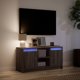vidaXL Σκαφιέρα TV με LED, καφέ δρυς, 100x34x50 εκ.