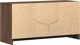 vidaXL Σκαφιέρα TV με LED, καφέ δρυς, 100x34x50 εκ.
