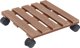 vidaXL Stojaki na kolkach pod donice, 4 szt., braz, 30x30x7,5 cm, WPC