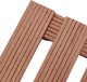 vidaXL Stojaki na kolkach pod donice, 4 szt., braz, 30x30x7,5 cm, WPC