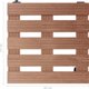 vidaXL Stojaki na kolkach pod donice, 4 szt., braz, 30x30x7,5 cm, WPC