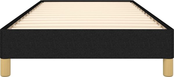 vidaXL Σκελετός κρεβατιού, μαύρος, 80x200 cm, υφασμάτινος