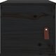 vidaXL Σετ 2 επιτοιχίες ντουλάπες, μαύρες, 31,5x30x30 εκ, κατασκευασμένες από ξύλο πεύκου