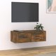 vidaXL Επιτοίχιο ντουλάπι για TV, κίτρινο δρυς