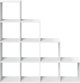 vidaXL Διαχωριστικό ράφι, 4 επίπεδα, λευκό, 131,5x29x131,5 cm