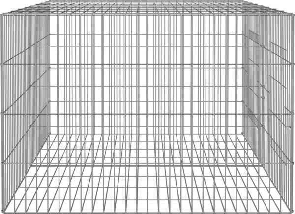vidaXL Κλουβί για κουνέλι, 2 πάνελ, 110x79x54 εκ., γαλβανισμένο σίδερο