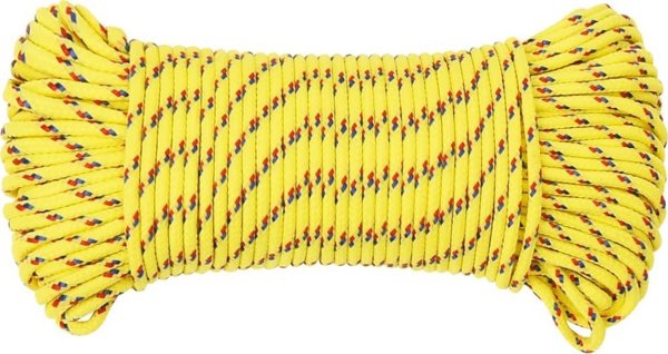 vidaXL Linka zeglarska, kitrini, 5 mm, 50 m, polipropylen