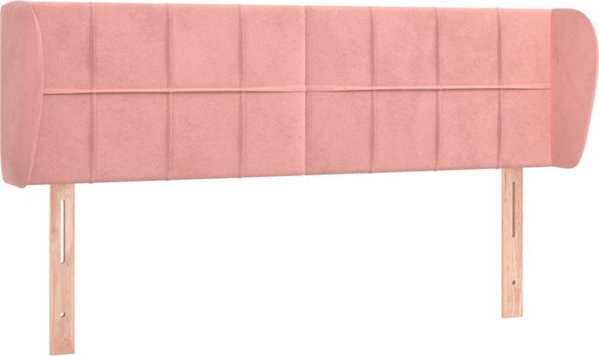 vidaXL Zaglothek Uszak rozowy 147x23x78/88 cm aksamitny