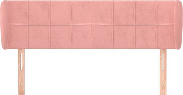 vidaXL Zaglothek Uszak rozowy 147x23x78/88 cm aksamitny