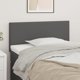 vidaXL Προσκέφαλο Κρεβατιού, Γκρι, 90x5x78/88 cm, Συνθετικό Δέρμα