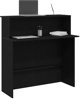 vidaXL Biurko recepcyjne czarne 100x50x103,5 cm Drewno klejone