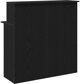 vidaXL Biurko recepcyjne czarne 100x50x103,5 cm Drewno klejone