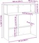 vidaXL Biurko recepcyjne czarne 100x50x103,5 cm Drewno klejone
