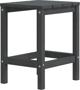 vidaXL Κάθισμα Adirondack με σκαμπό και τραπεζάκι, HDPE, ανθρακί